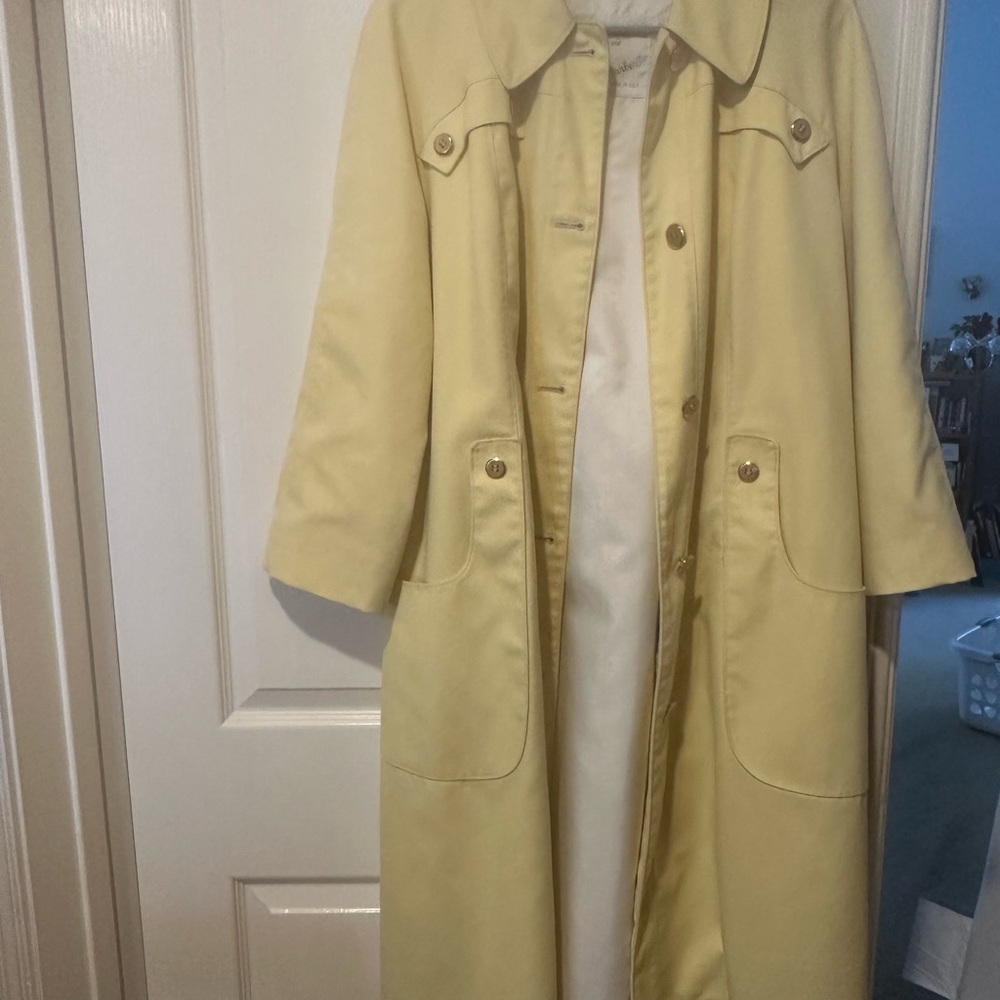 Classic Yellow Trench Coat